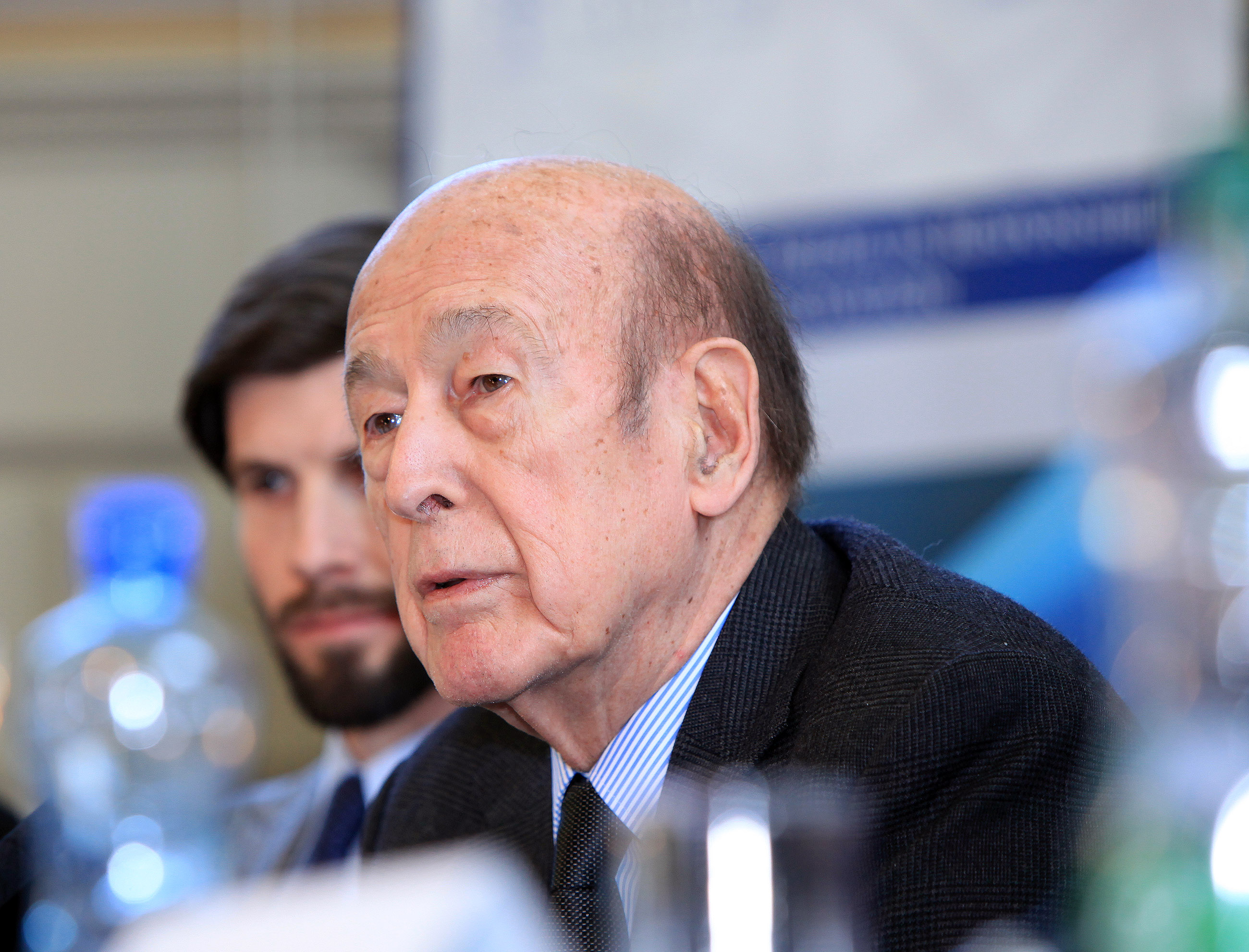 Mr. Valéry Giscard d'Estaing and Mr. Michaelangelo Baracchi Bonvicini